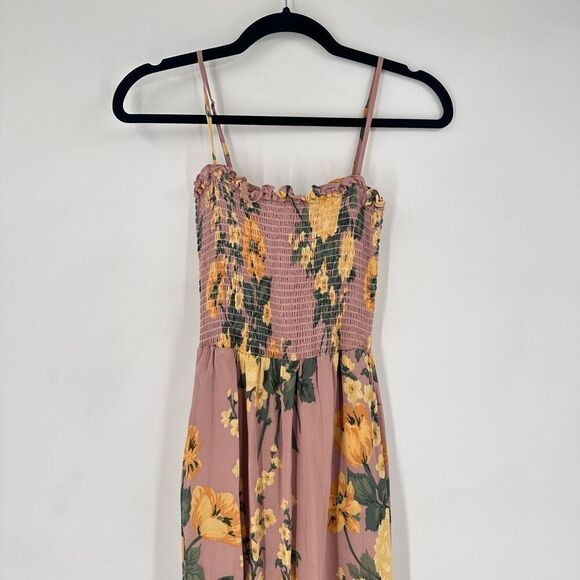 Reformation‎ Ceylon Antoniette Blush Pink Floral Maxi Dress Small Romantic - Picture 11 of 11